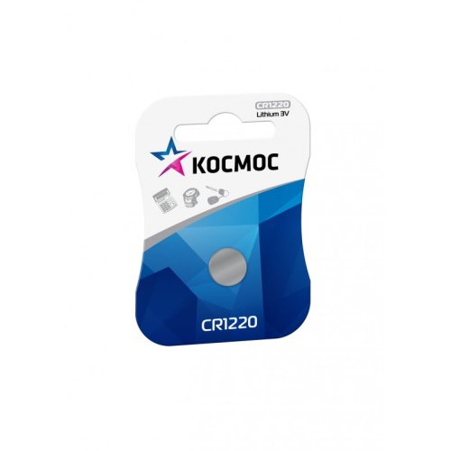 Элемент питания Космос CR1220 BL-1 литиевая (батарейка) картинка 